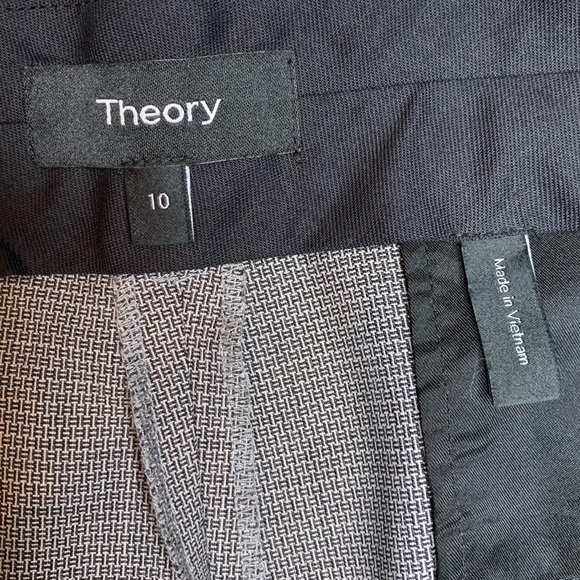 Theory Treeca 2 Geo Classic Cropped Trousers - Picture 4 of 10